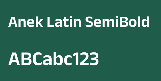 Anek Latin SemiBold