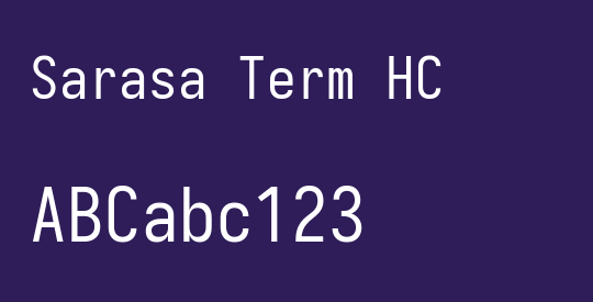Sarasa Term HC