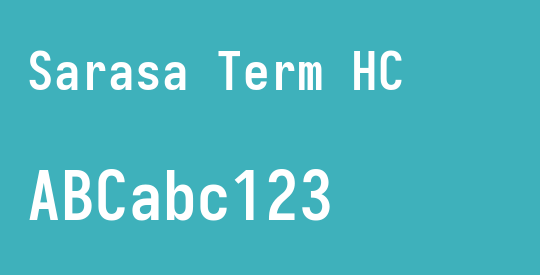 Sarasa Term HC