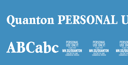 Quanton PERSONAL USE ONLY Black