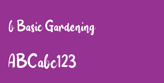 b Basic Gardening