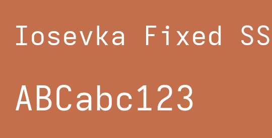 Iosevka Fixed SS10 Extended