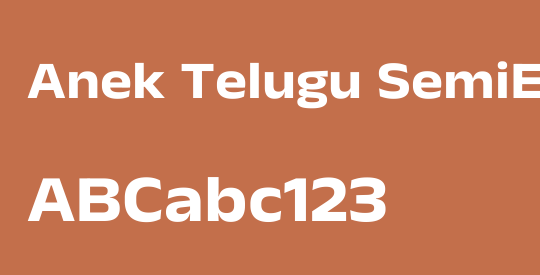 Anek Telugu SemiExpanded