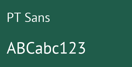 PT Sans