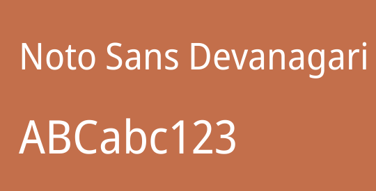 Noto Sans Devanagari SemiCondensed