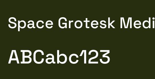 Space Grotesk Medium