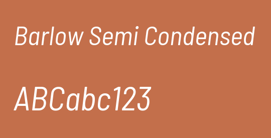 Barlow Semi Condensed