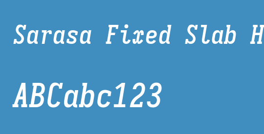 Sarasa Fixed Slab HC Semibold