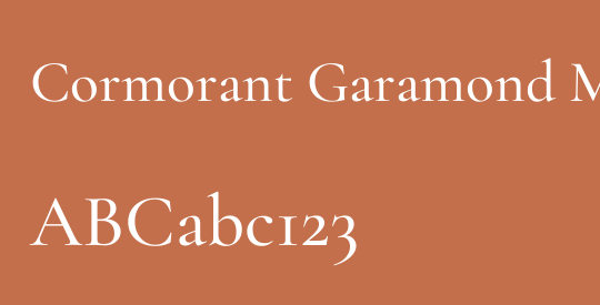 Cormorant Garamond Medium