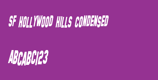 SF Hollywood Hills Condensed