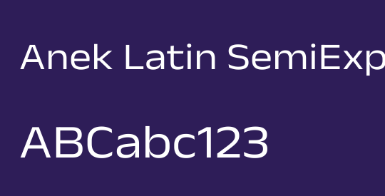 Anek Latin SemiExpanded