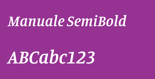 Manuale SemiBold