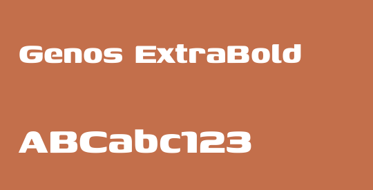 Genos ExtraBold