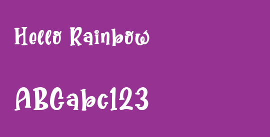 Hello Rainbow