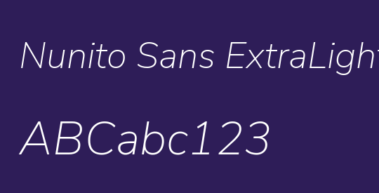 Nunito Sans ExtraLight