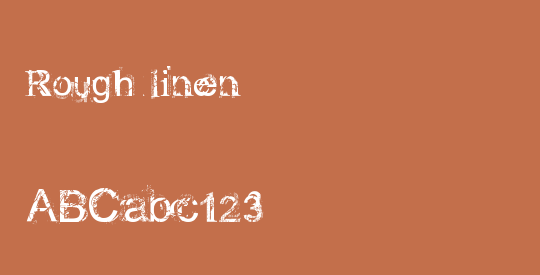 Rough linen
