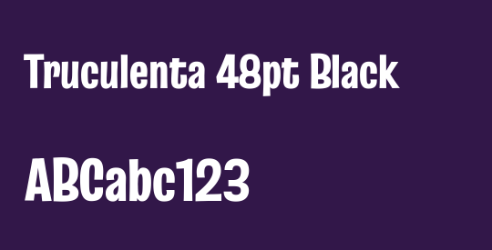 Truculenta 48pt Black