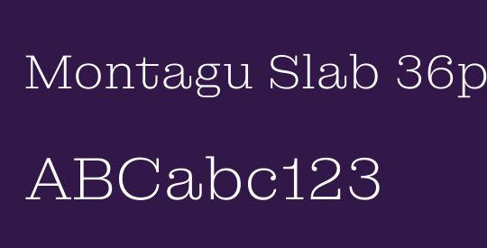 Montagu Slab 36pt ExtraLight