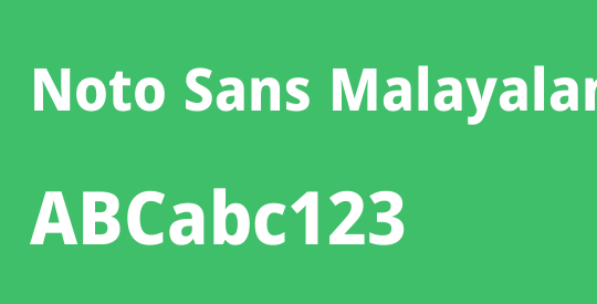 Noto Sans Malayalam SemiCondensed ExtraBold
