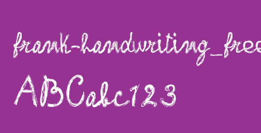 frank-handwriting_free-version