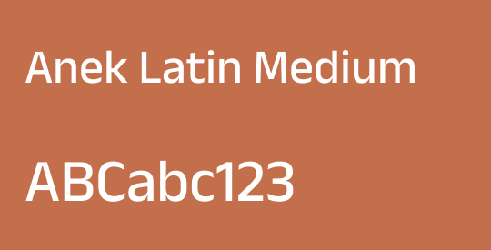Anek Latin Medium