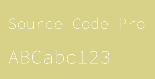 Source Code Pro ExtraLight
