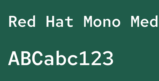 Red Hat Mono Medium