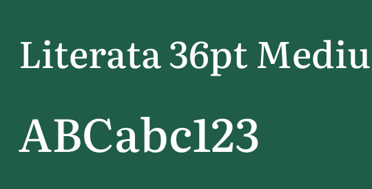 Literata 36pt Medium