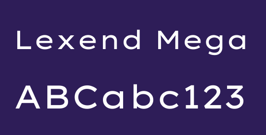 Lexend Mega