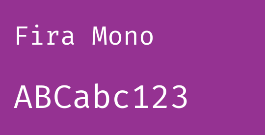Fira Mono