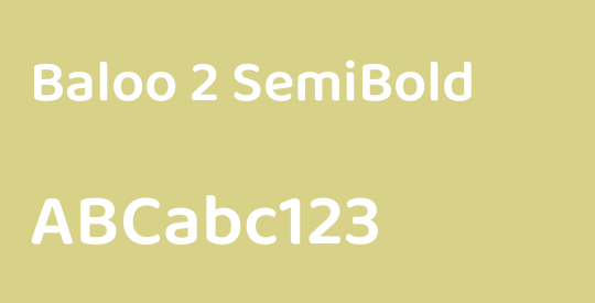 Baloo 2 SemiBold