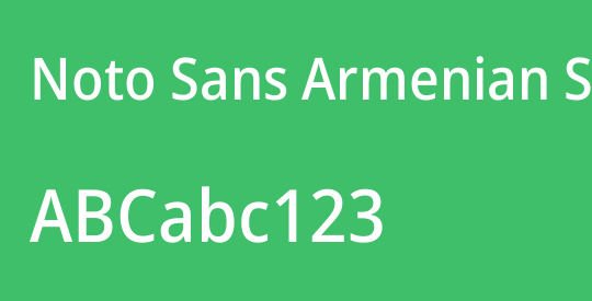 Noto Sans Armenian SemiCondensed Medium