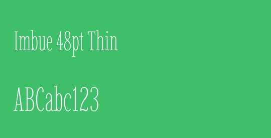 Imbue 48pt Thin