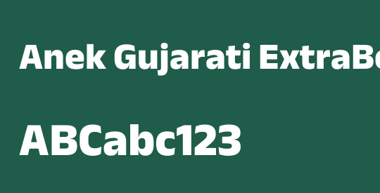 Anek Gujarati ExtraBold