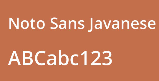 Noto Sans Javanese Medium