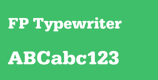 FP Typewriter