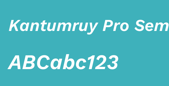 Kantumruy Pro SemiBold