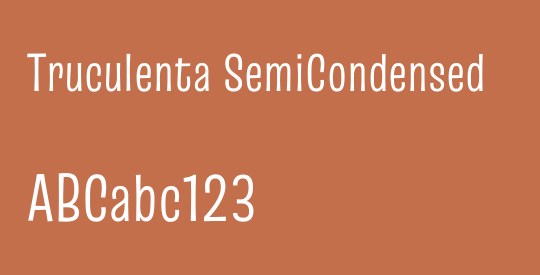 Truculenta SemiCondensed