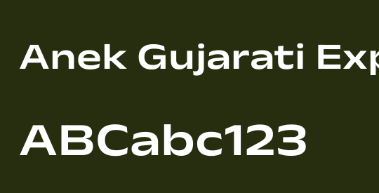 Anek Gujarati Expanded SemiBold