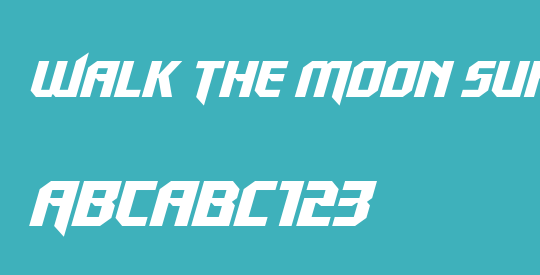 Walk The Moon Super-Italic