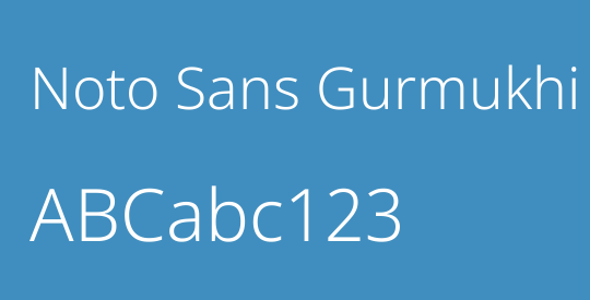 Noto Sans Gurmukhi Light