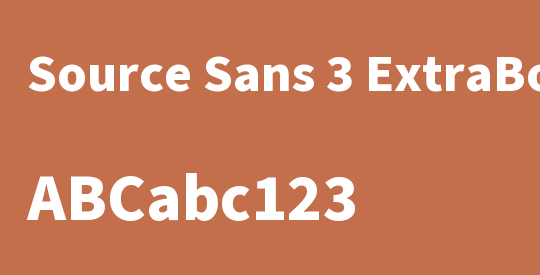 Source Sans 3 ExtraBold