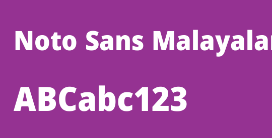 Noto Sans Malayalam SemiCondensed Black