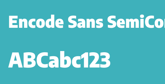 Encode Sans SemiCondensed Black