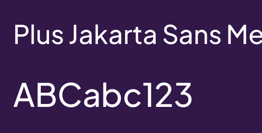 Plus Jakarta Sans Medium