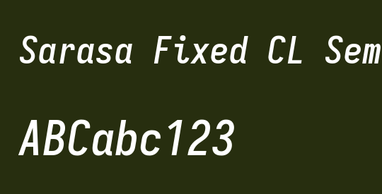 Sarasa Fixed CL Semibold