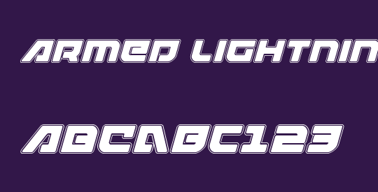 Armed Lightning Academy Italic