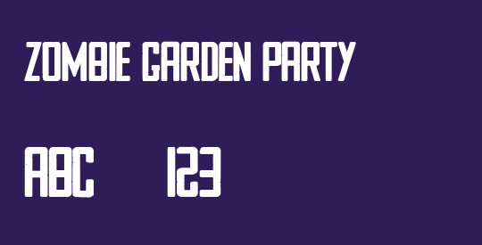 ZOMBIE GARDEN PARTY