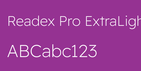 Readex Pro ExtraLight