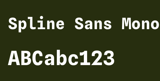 Spline Sans Mono